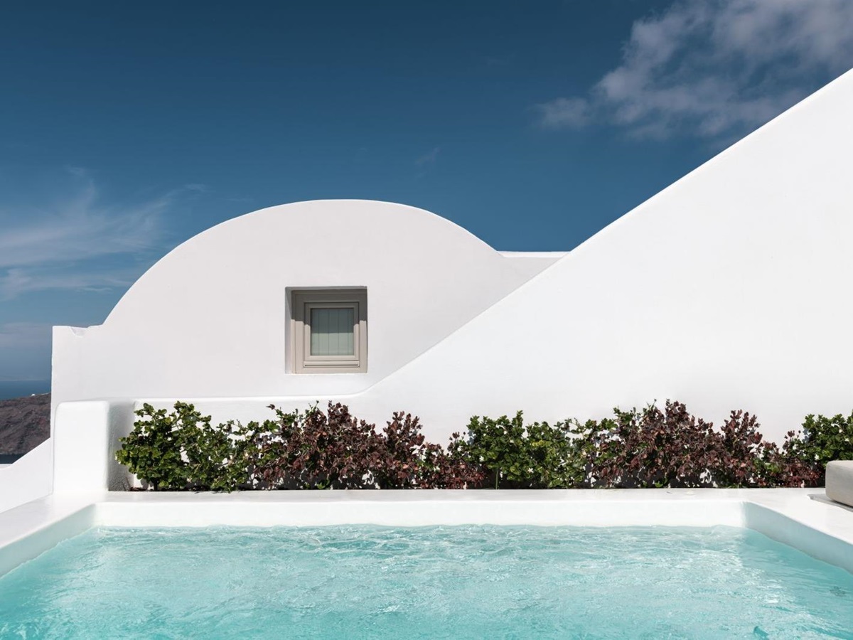 Swimming pool at Grace Santorini