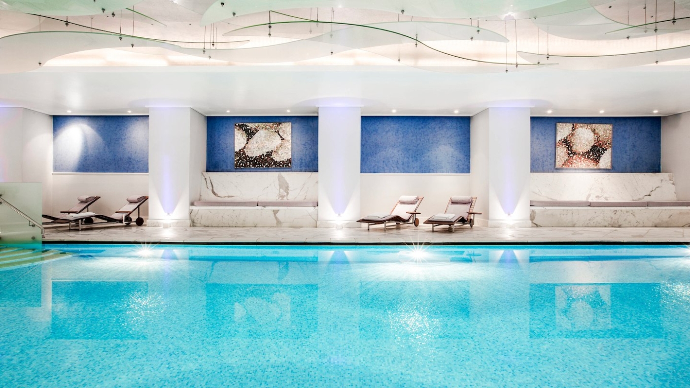 Indoor pool at Grand Hotel Bretagne in Athens Greece