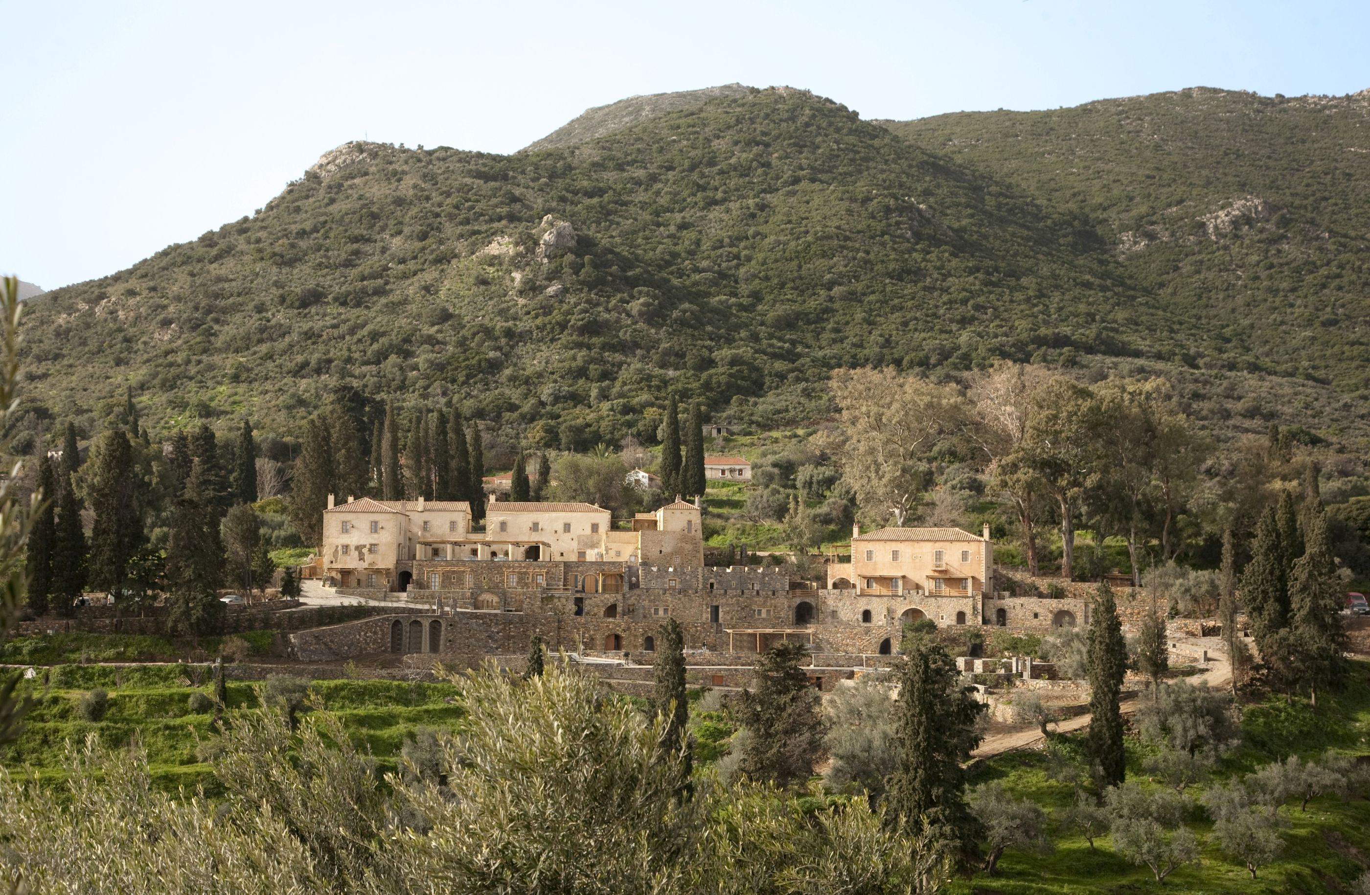 Exteriors of Kinsterna Hotel Monemvasia, Greece