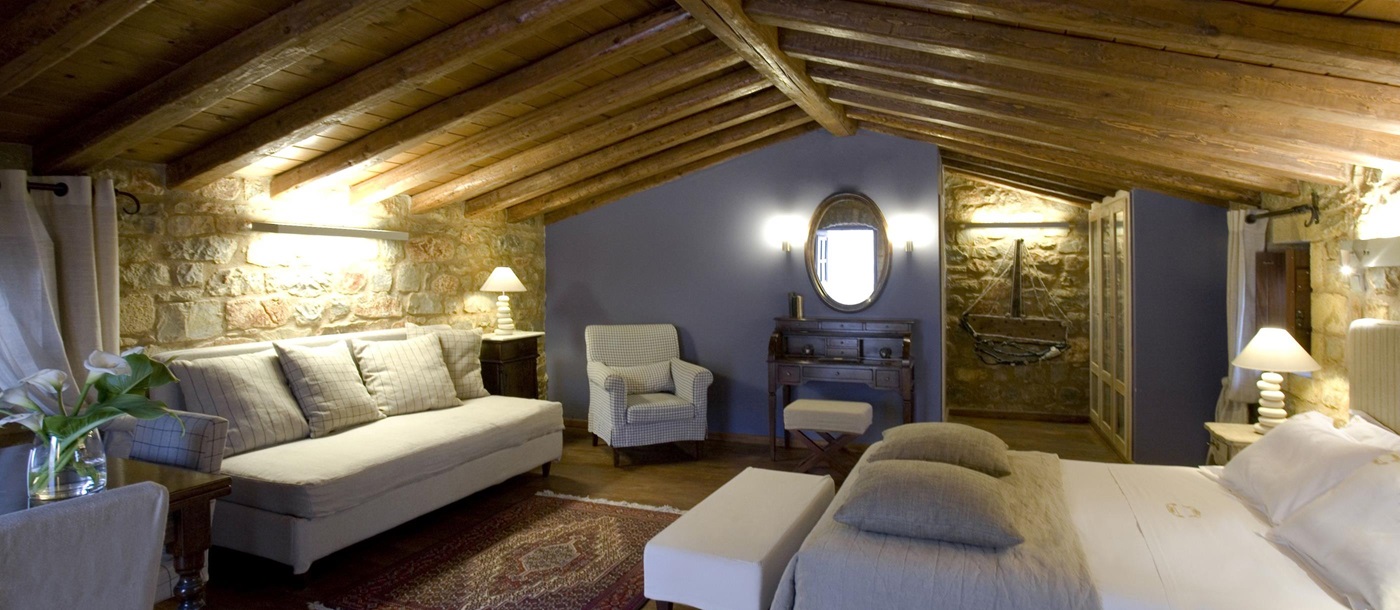 Interiors of a loft at Kyrimai, Greece