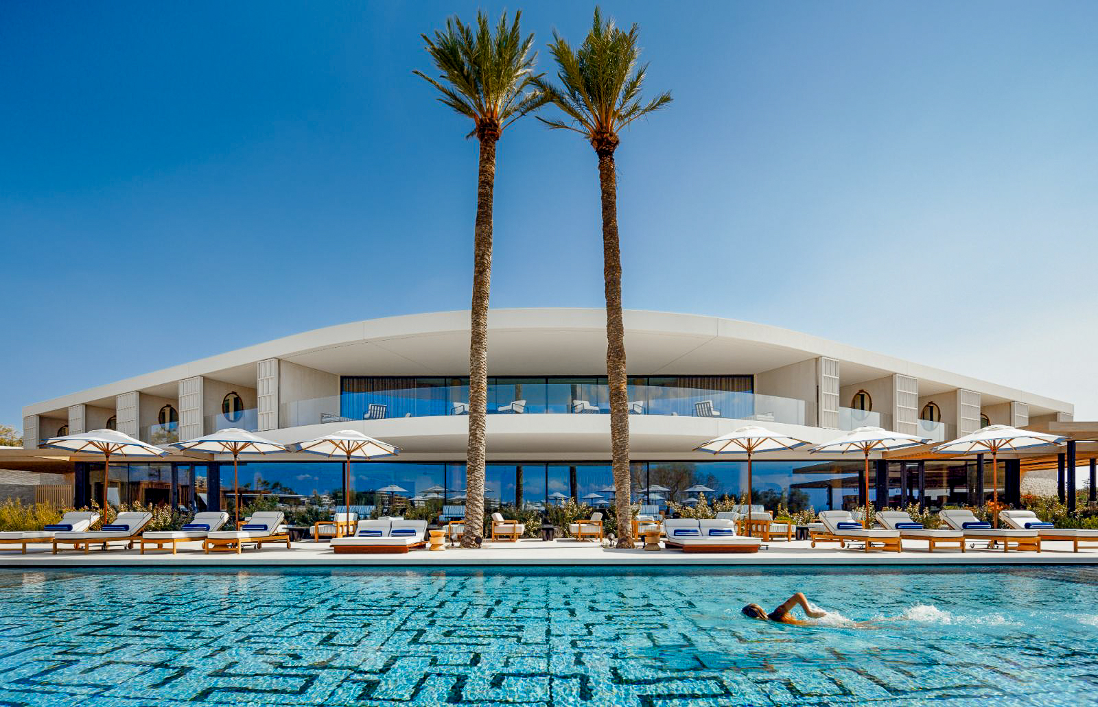 Swimming pool at One&Only Aesthesis in Athens