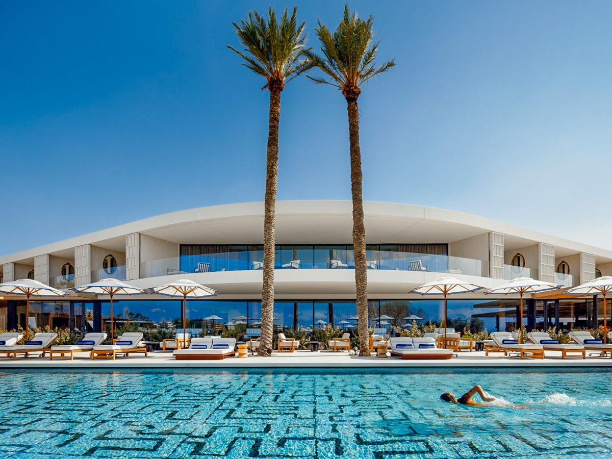 Swimming pool at One&Only Aesthesis in Athens