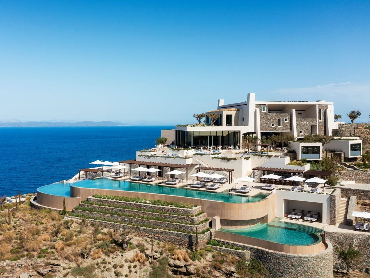 Exterior view of One&Only Kéa Island in Greece