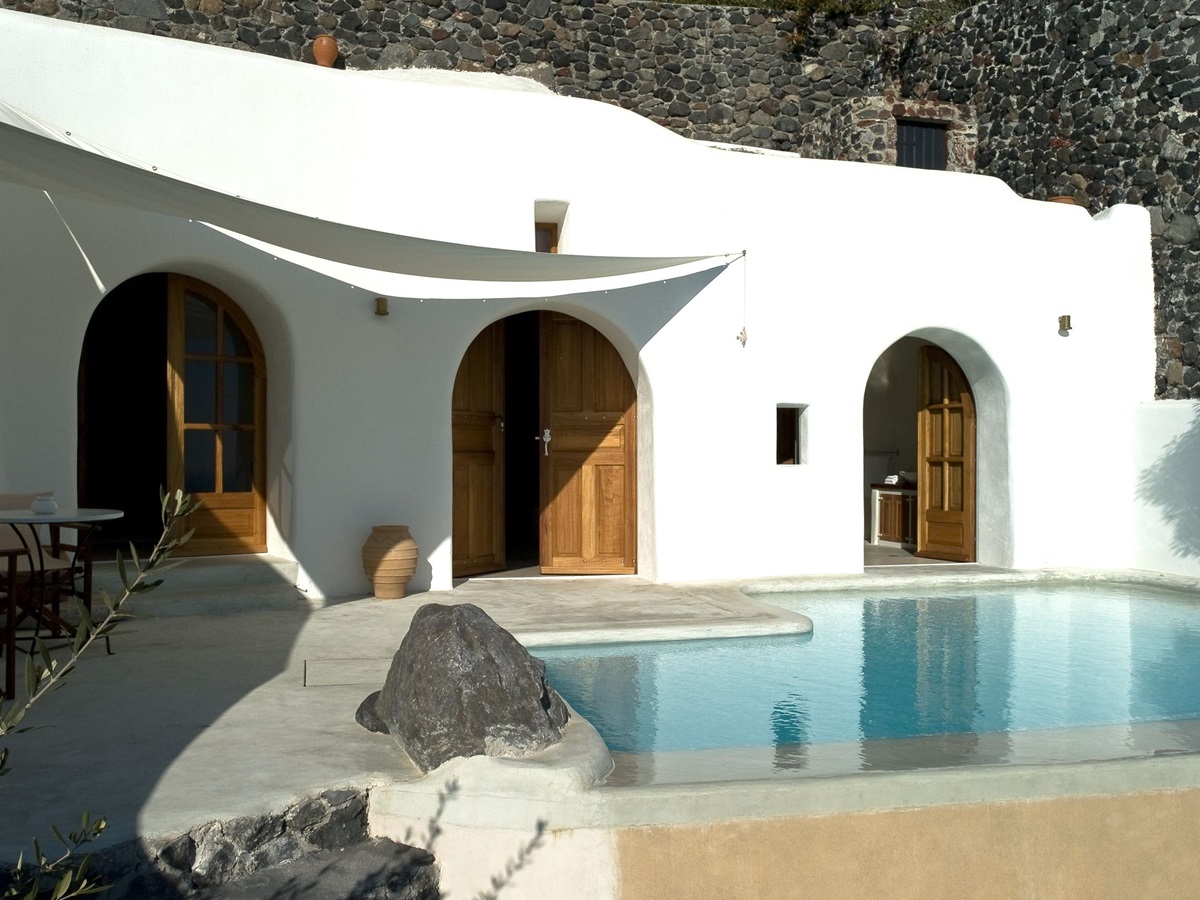 Exteriors of Perivolas Traditional Houses, Greece