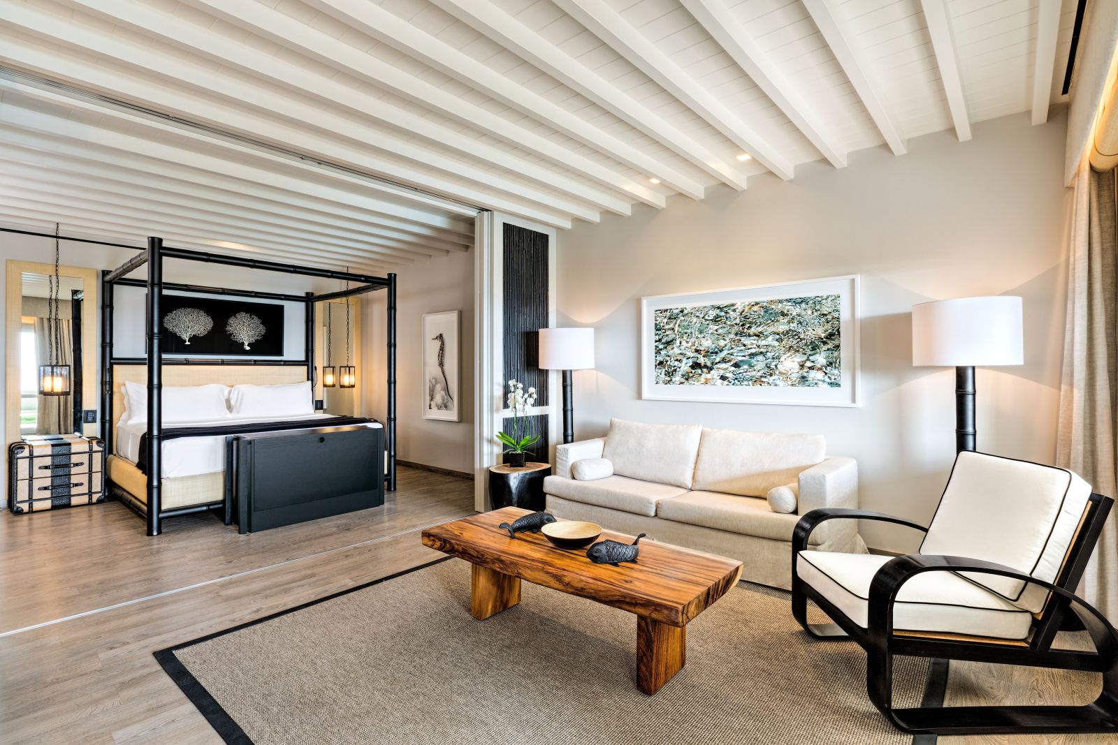 Deluxe sea view suite with pool at the Santa Marina Resort and Villas in Mykonos Greece
