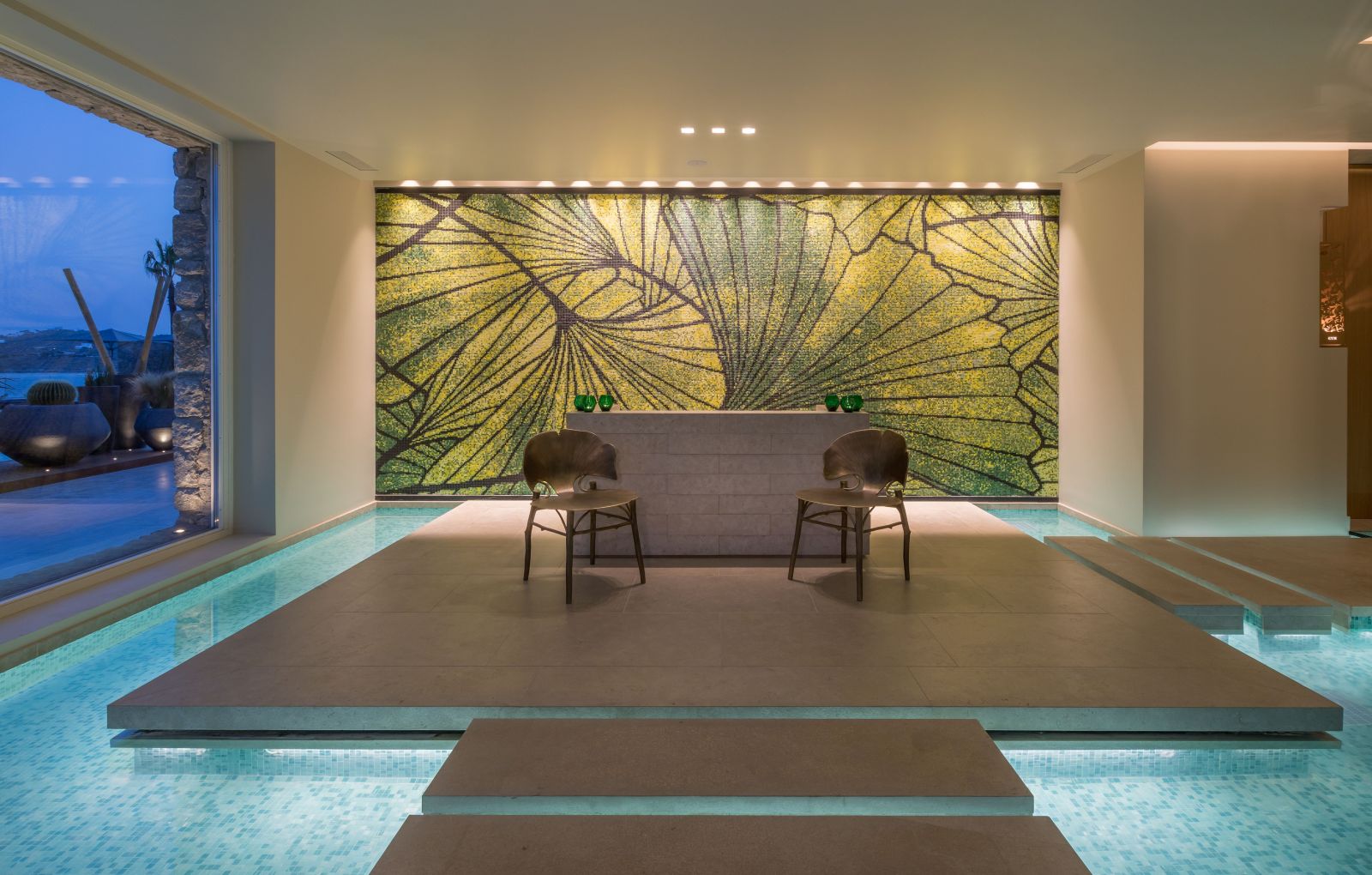Spa at the Santa Marina Resort and Villas in Mykonos Greece