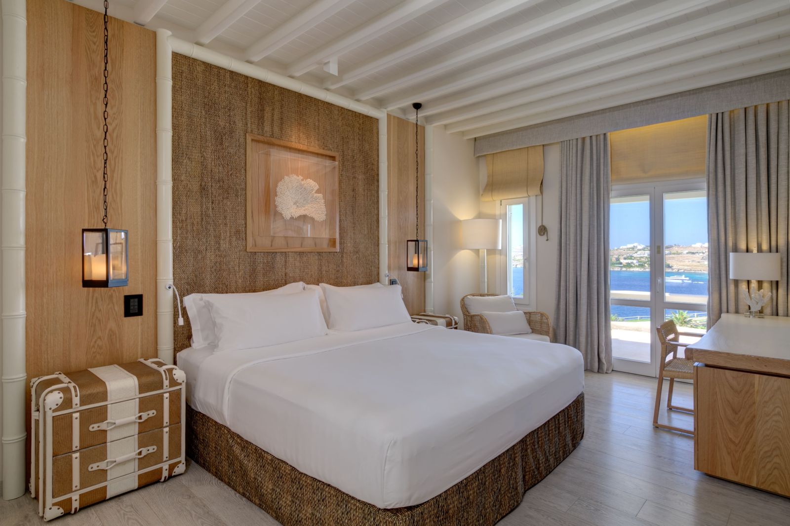 Superior sea view room at the Santa Marina Resort and Villas in Mykonos Greece