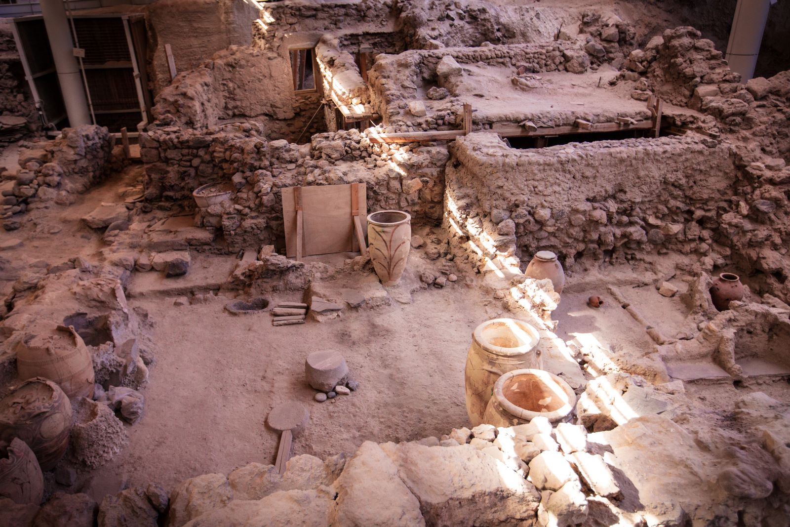 Ruins of Akrotiri in Santorini