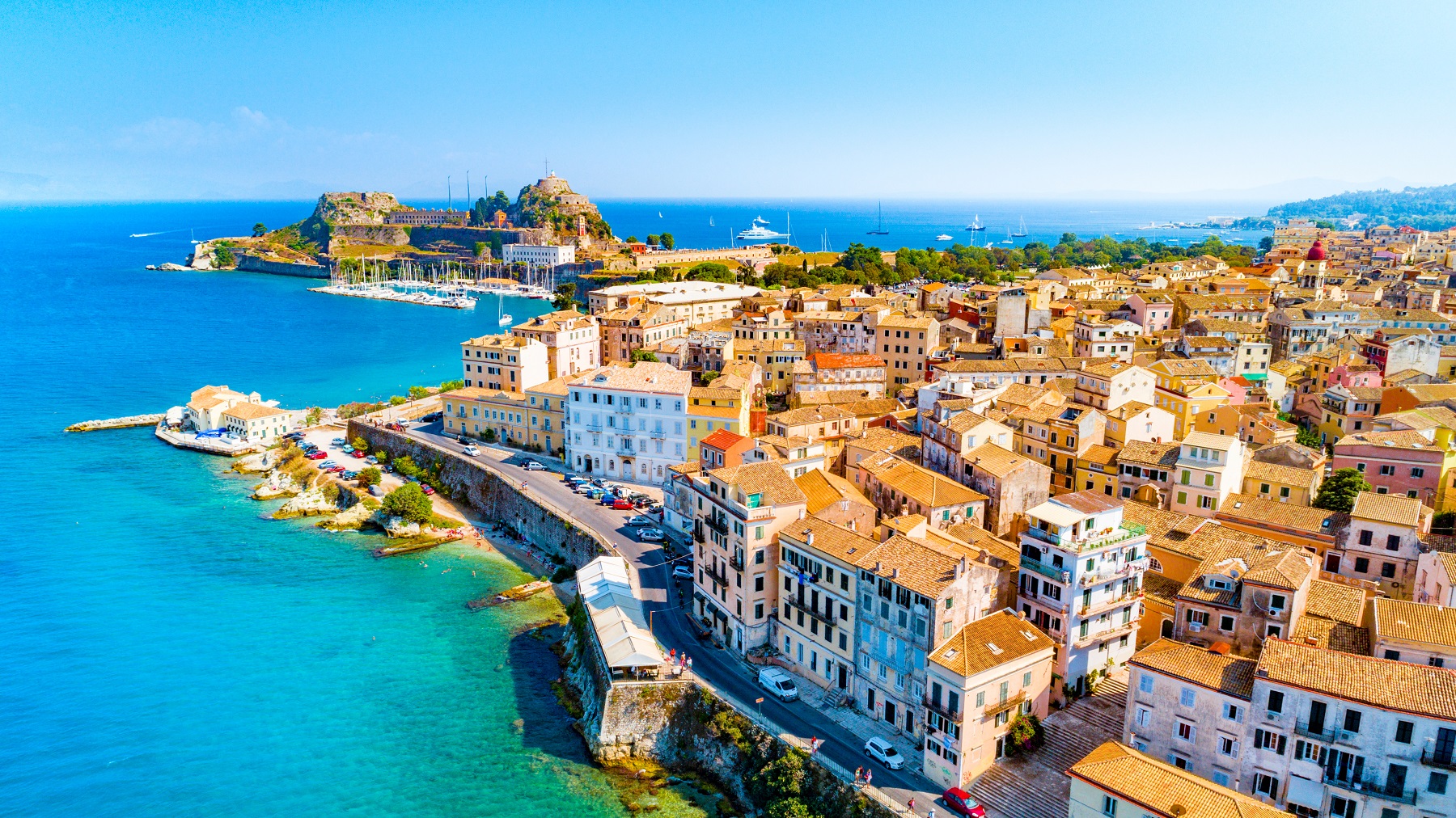 Corfu Town Panoramic View