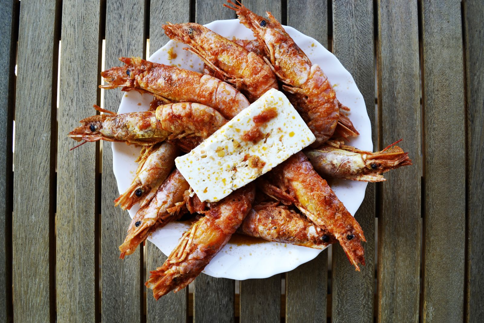 Fresh seafood in the Mediterranean