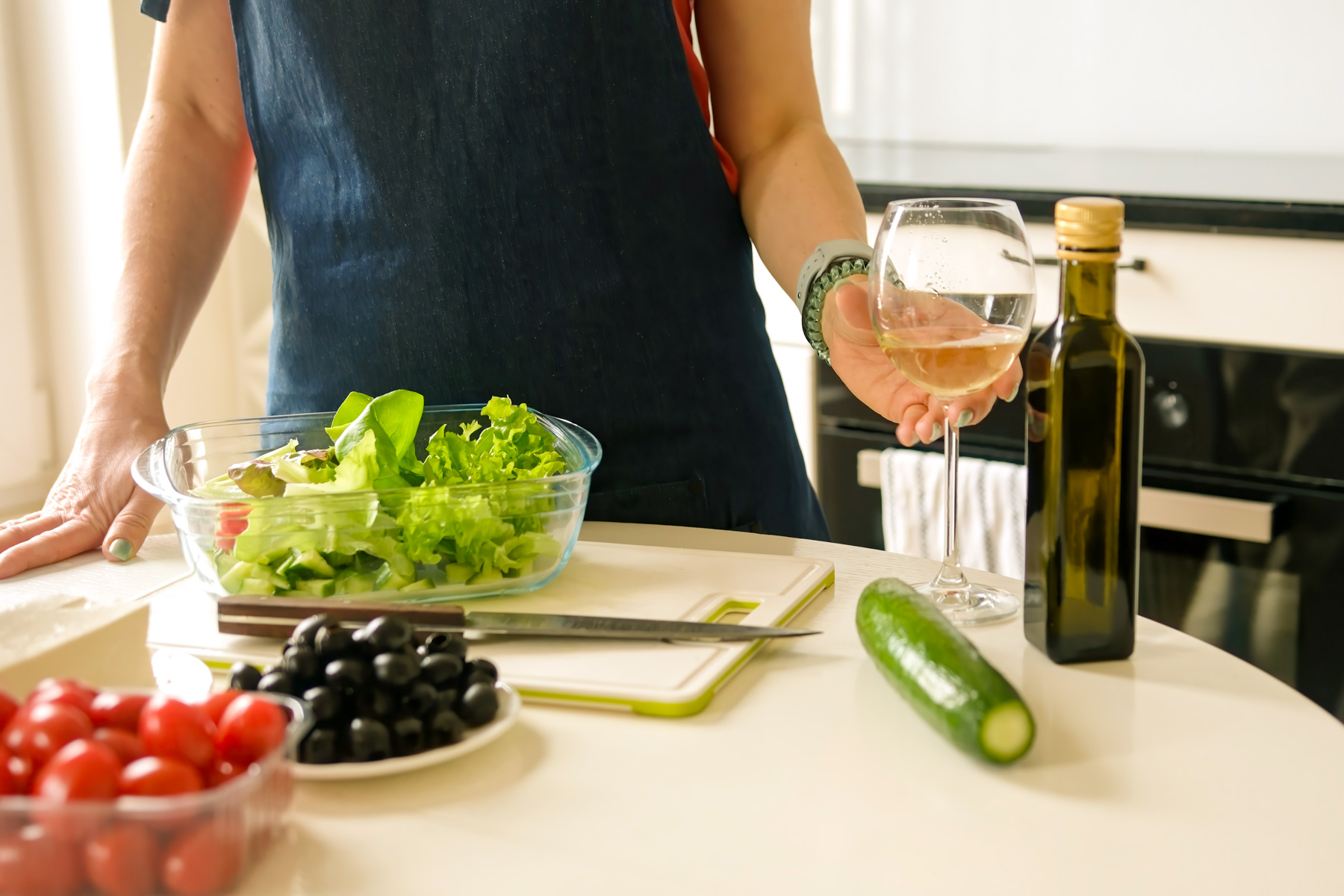 A Greek cookery class
