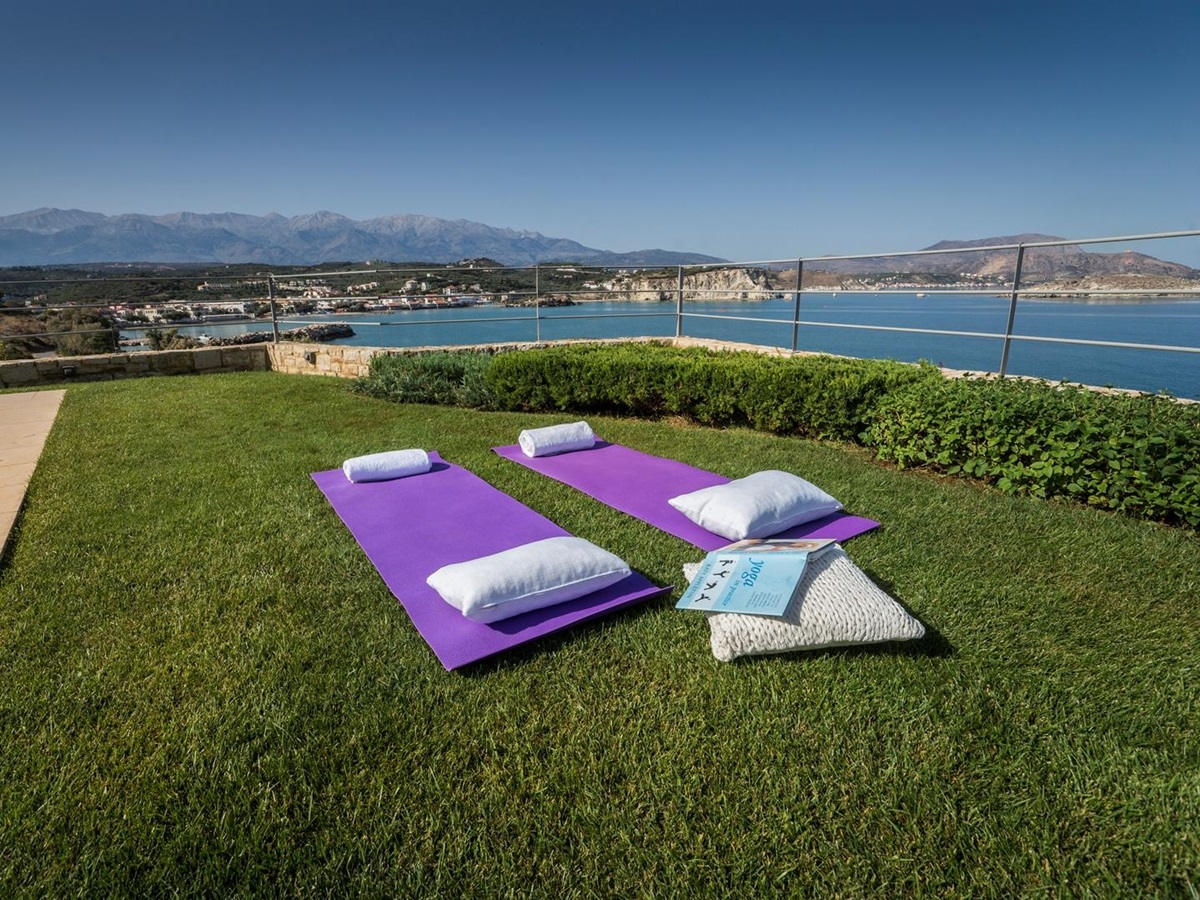 Yoga mats at Almyra Residence