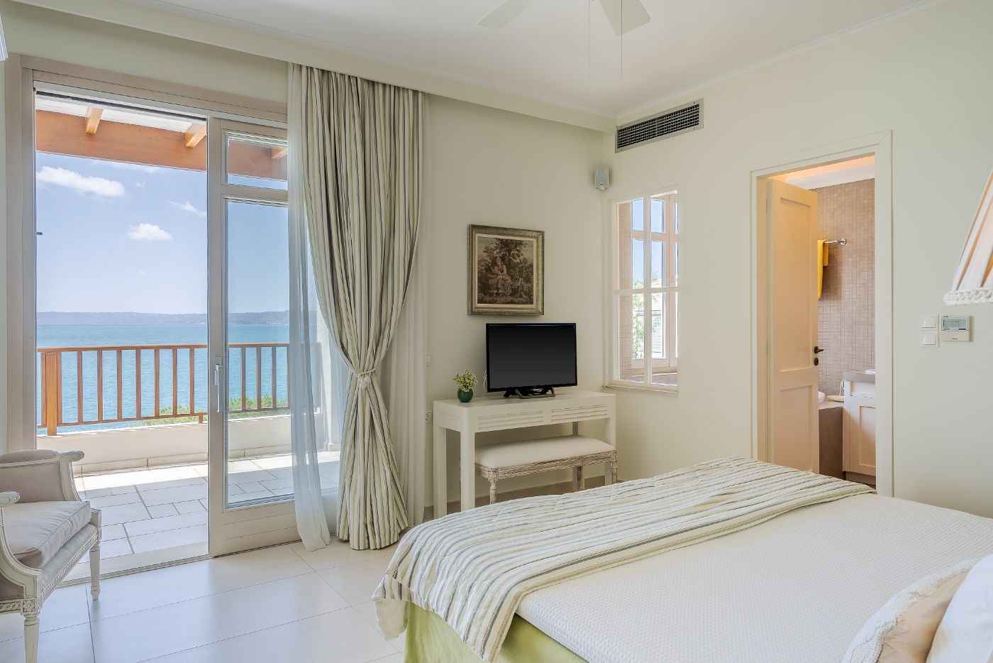 Master bedroom at Villa Ammos