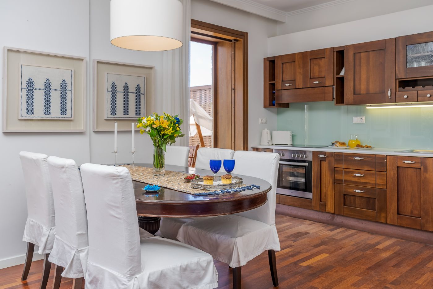Kitchen at Villa Anemos