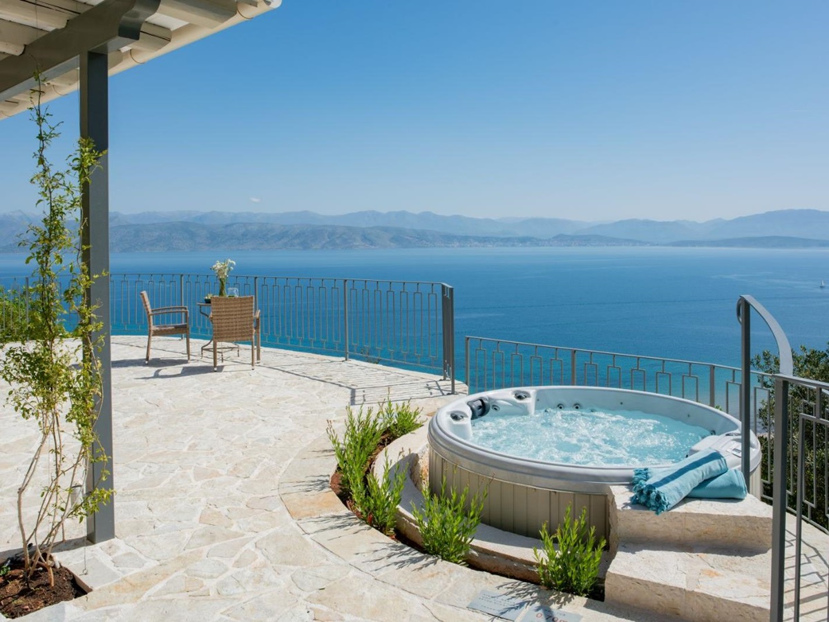 Hot Tub at Kalamaki Bay in Corfu