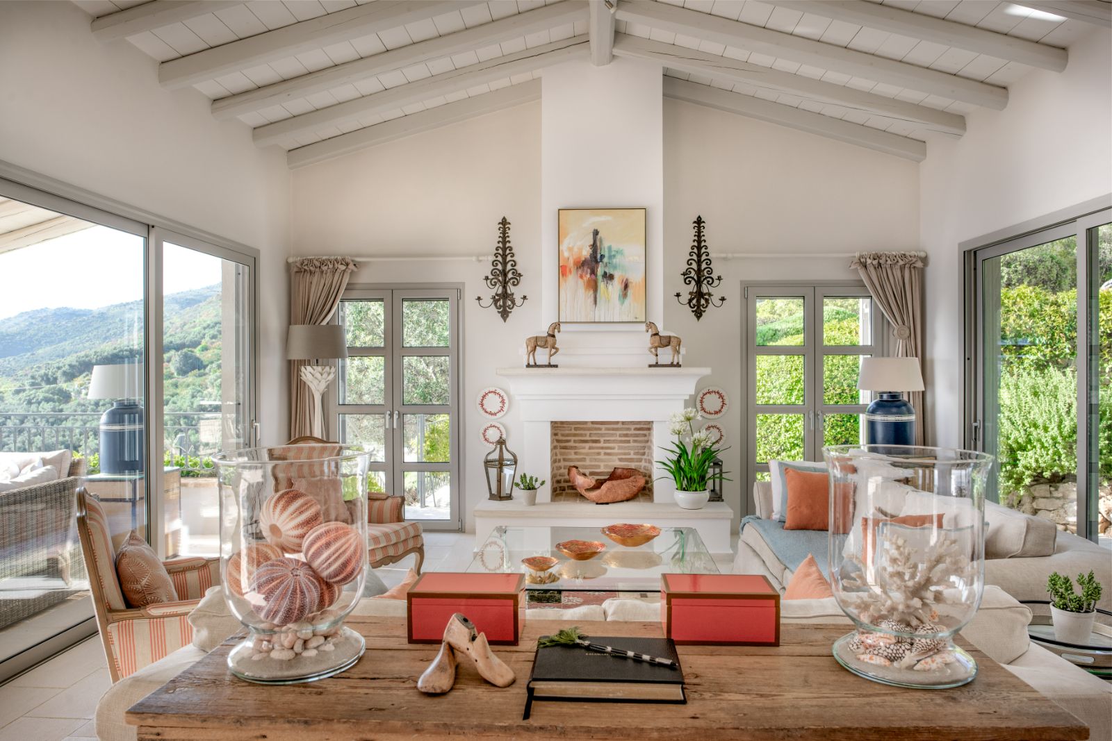 Living Room at Kalamaki Bay in Corfu