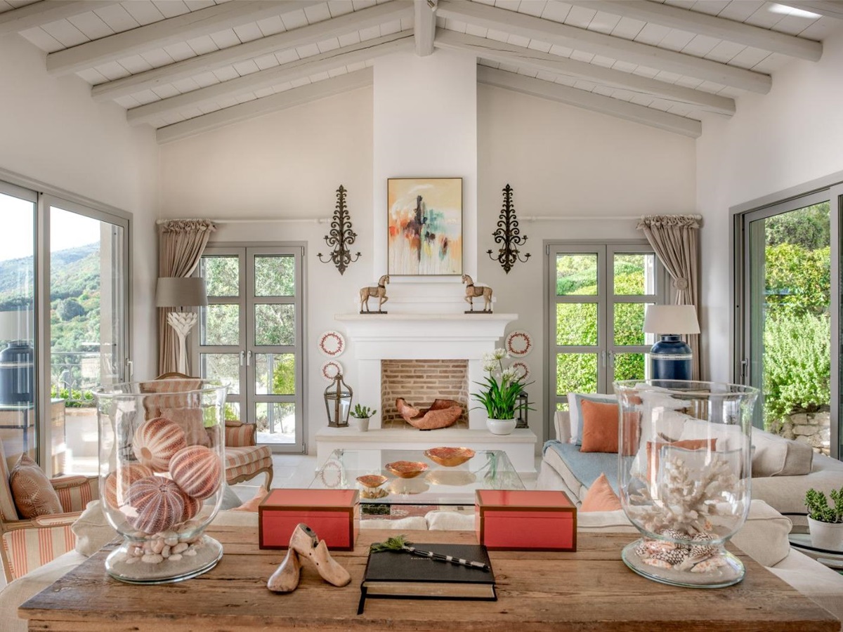 Living Room at Kalamaki Bay in Corfu