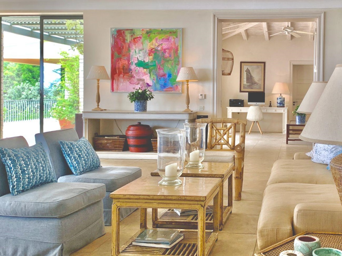 Living room at Kanoni Estate