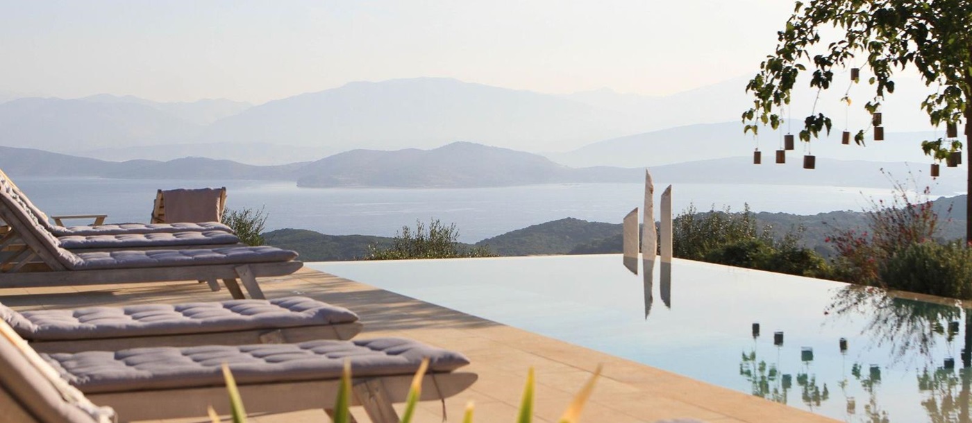 Pool View at Lemon Tree House in Corfu