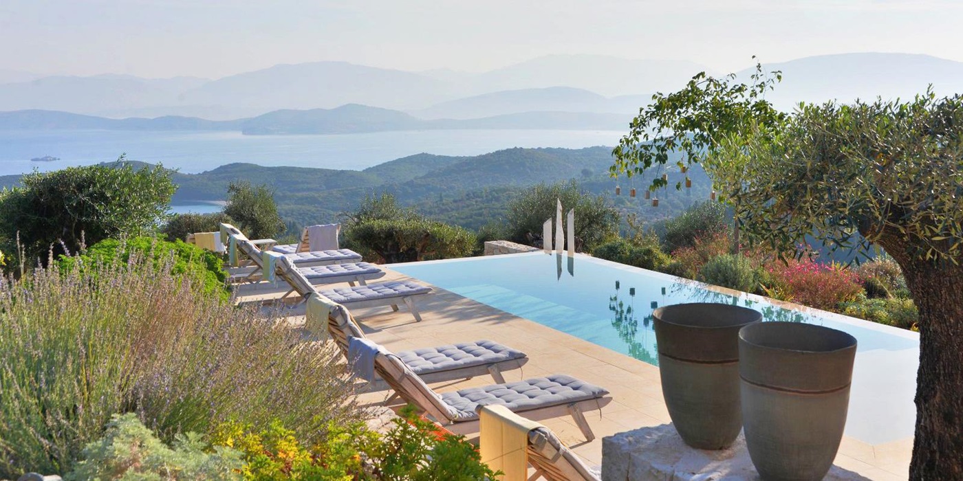 Pool View 2 at Lemon Tree House in Corfu