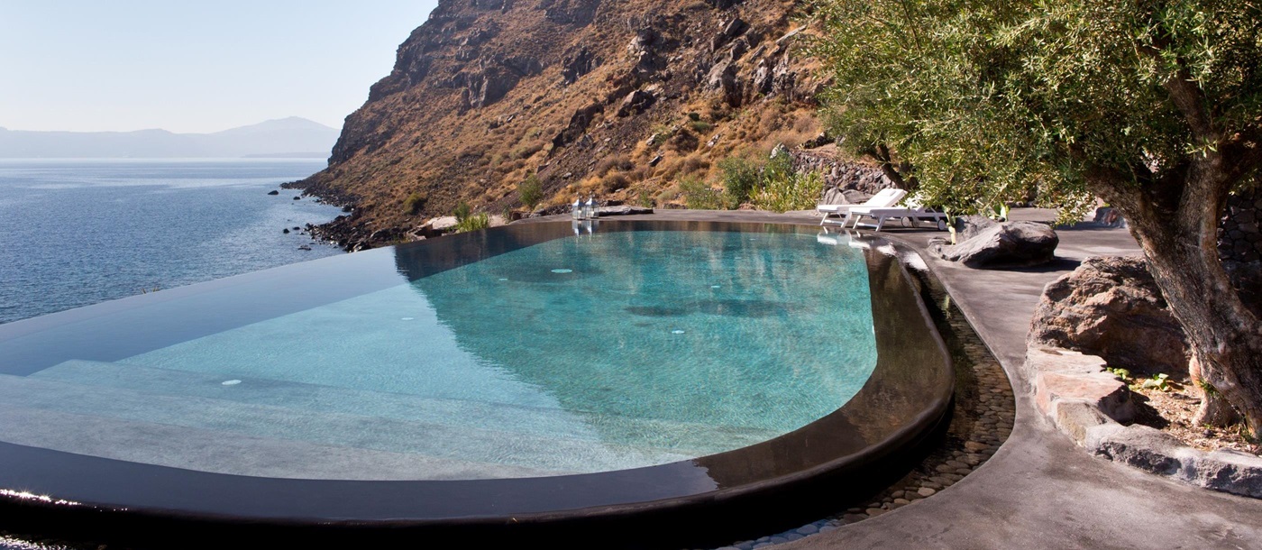 Swimming pool of The Hideaway in Greece