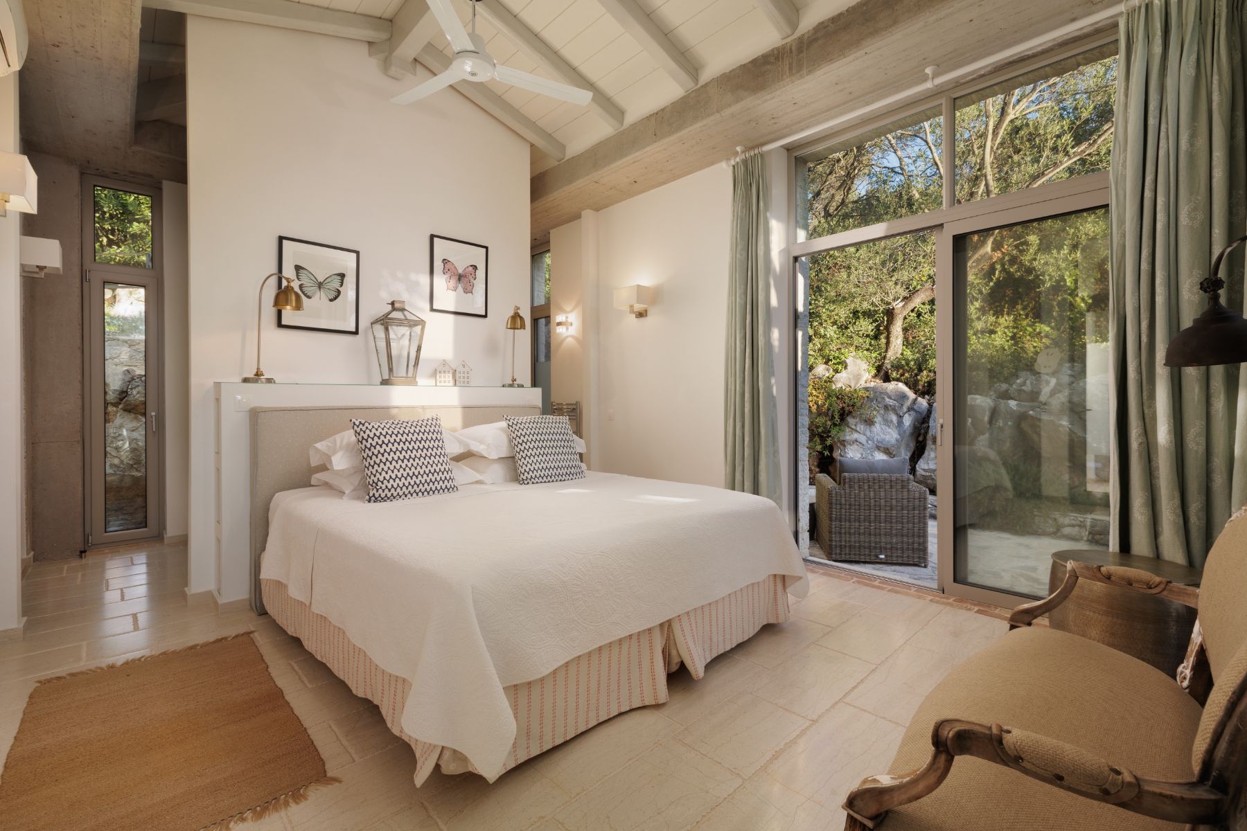 Double bedroom at Thinali, Corfu
