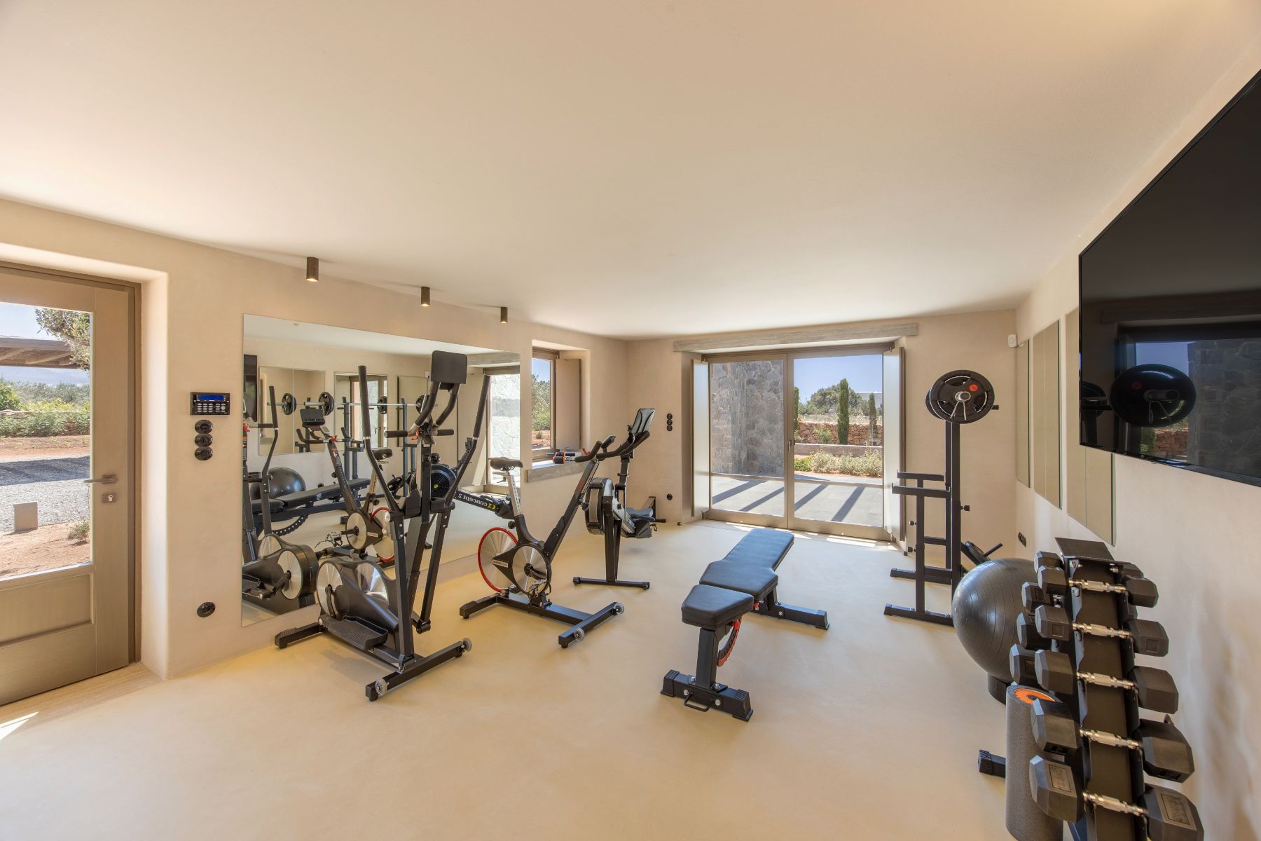 Gym at Villa Aliki, Paros
