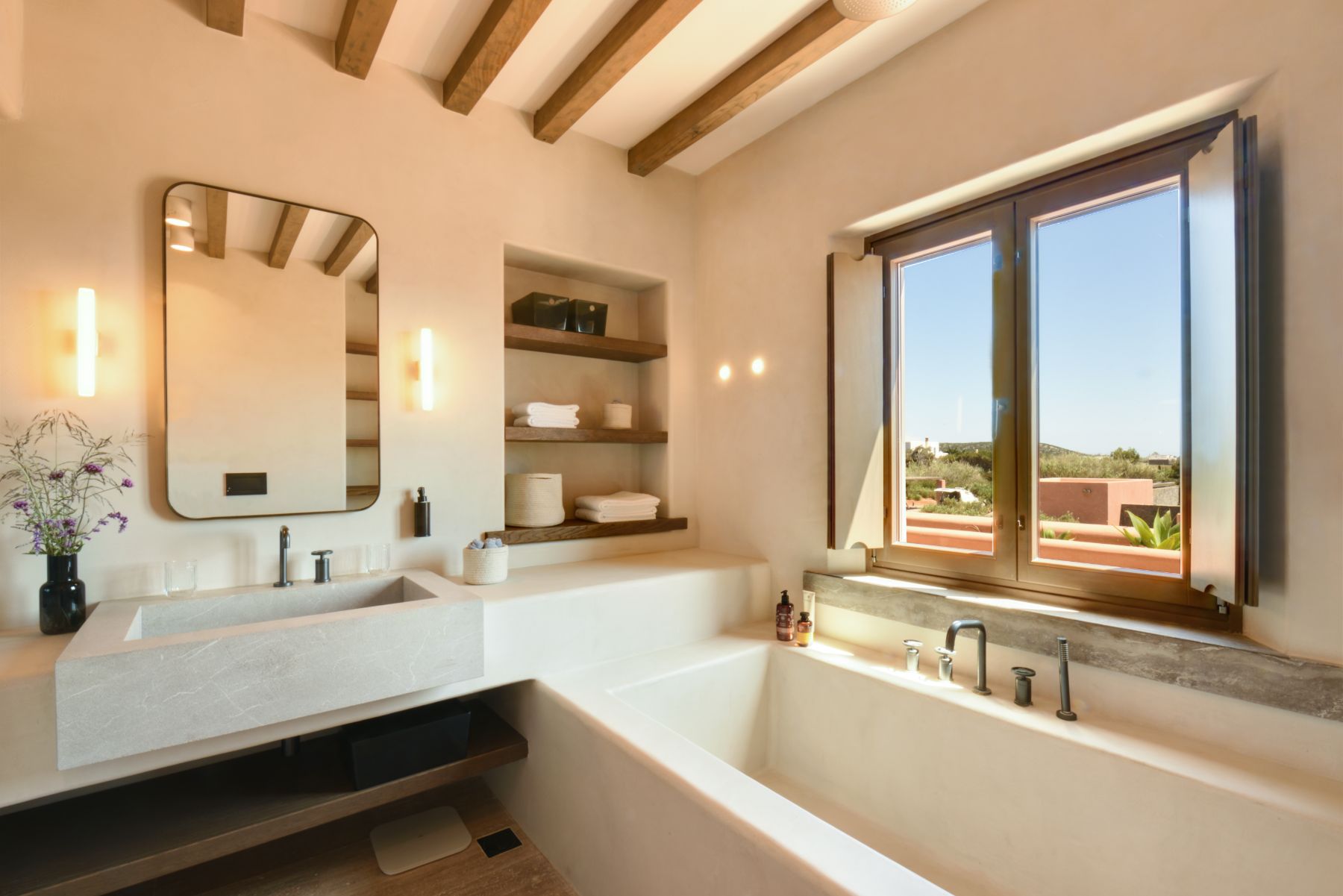 Bathroom at Villa Aliki, Paros
