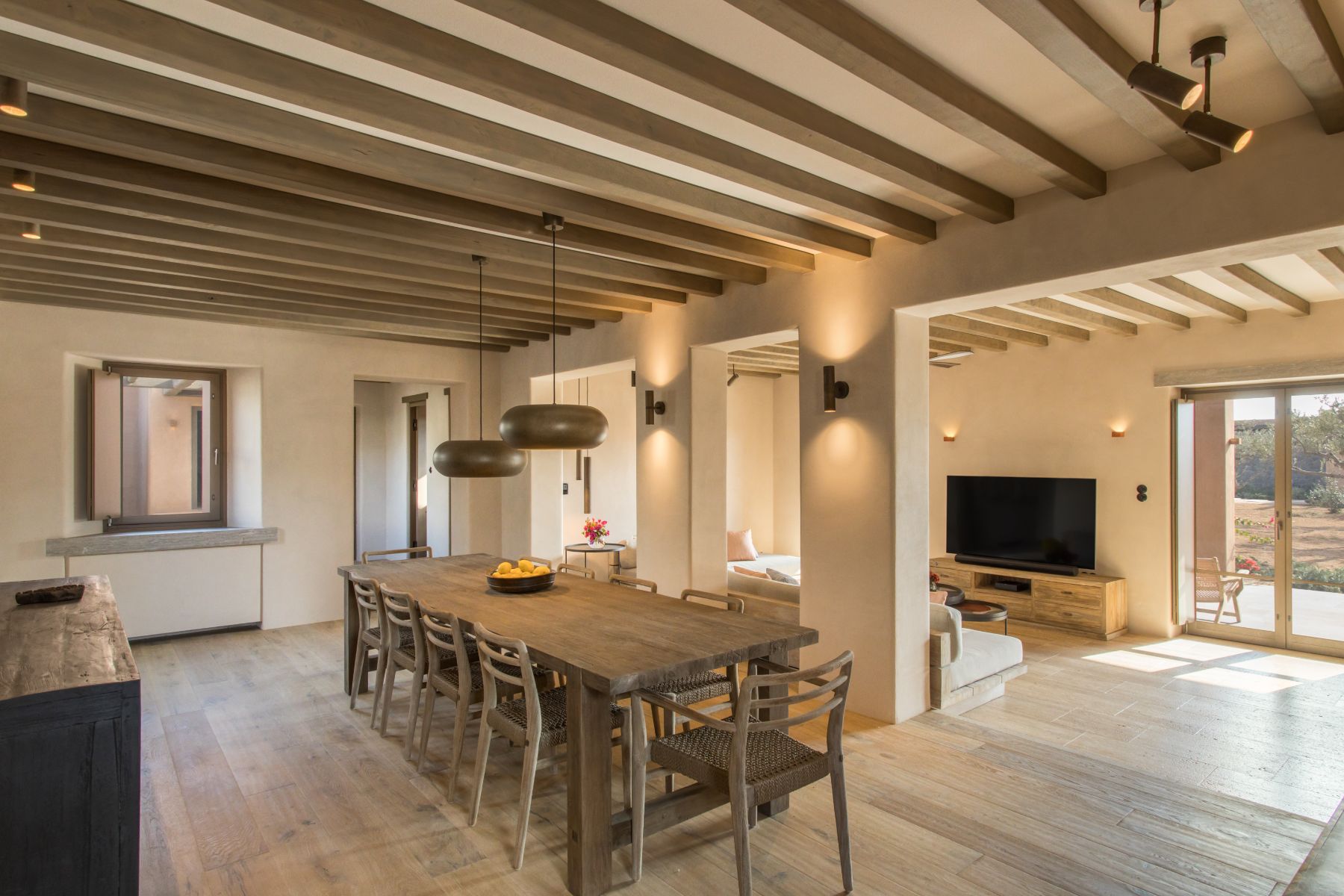 Dining room at Villa Aliki, Paros
