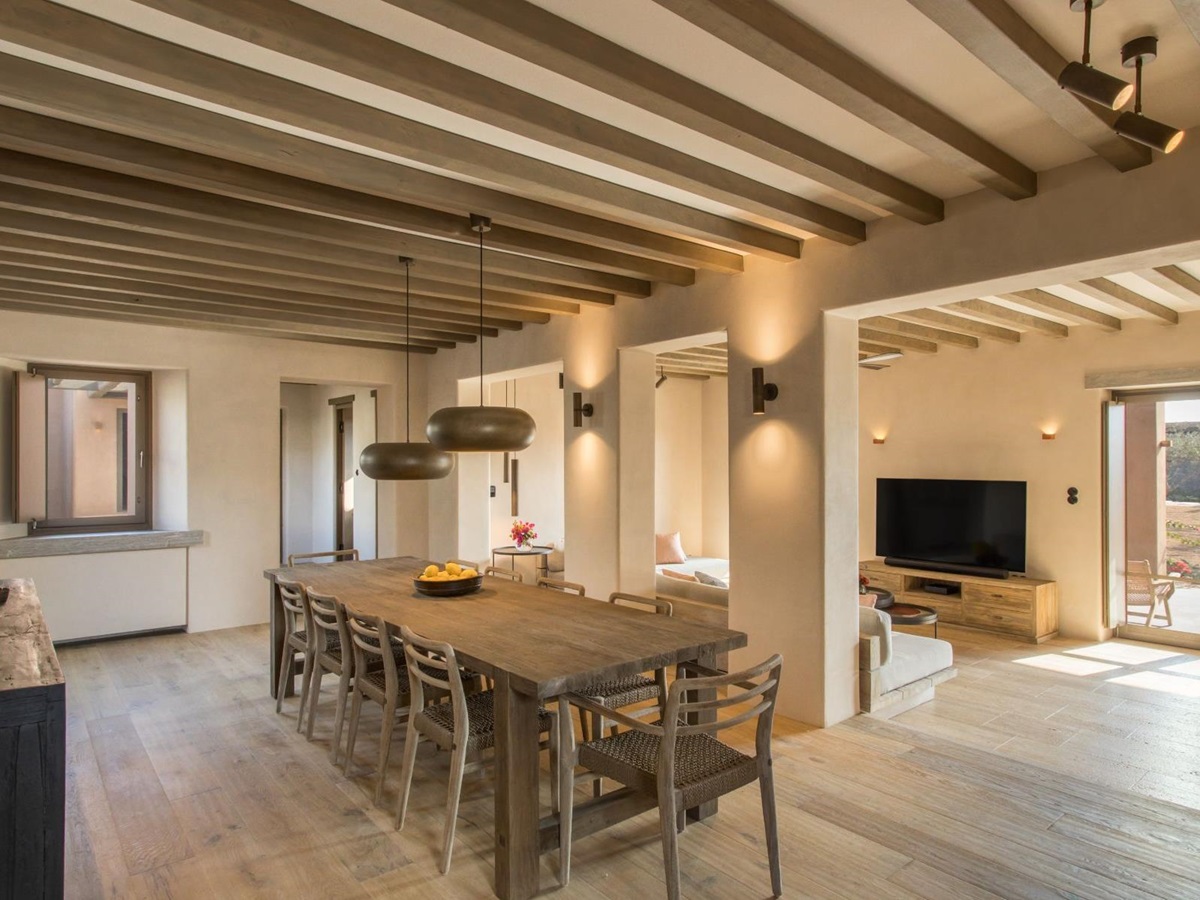 Dining room at Villa Aliki, Paros