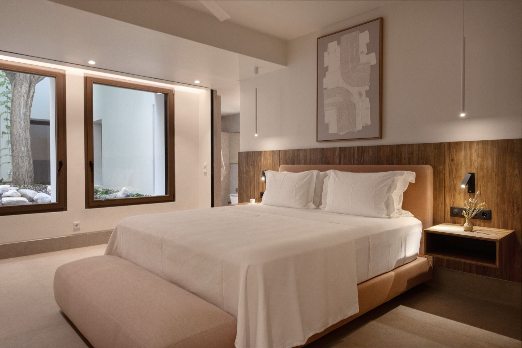 Double bedroom at Villa Althea, Paros