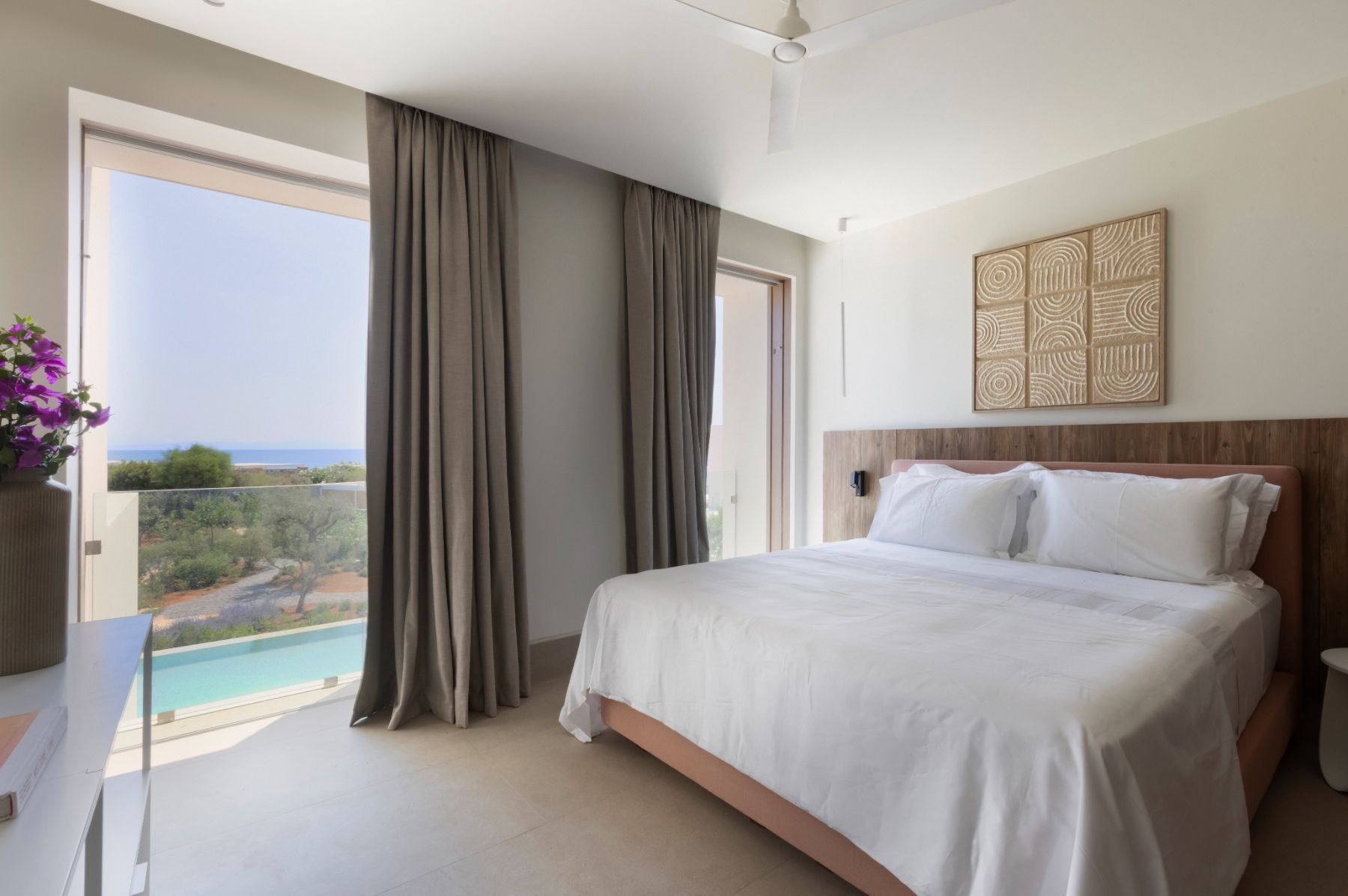 Double bedroom at Villa Althea, Paros