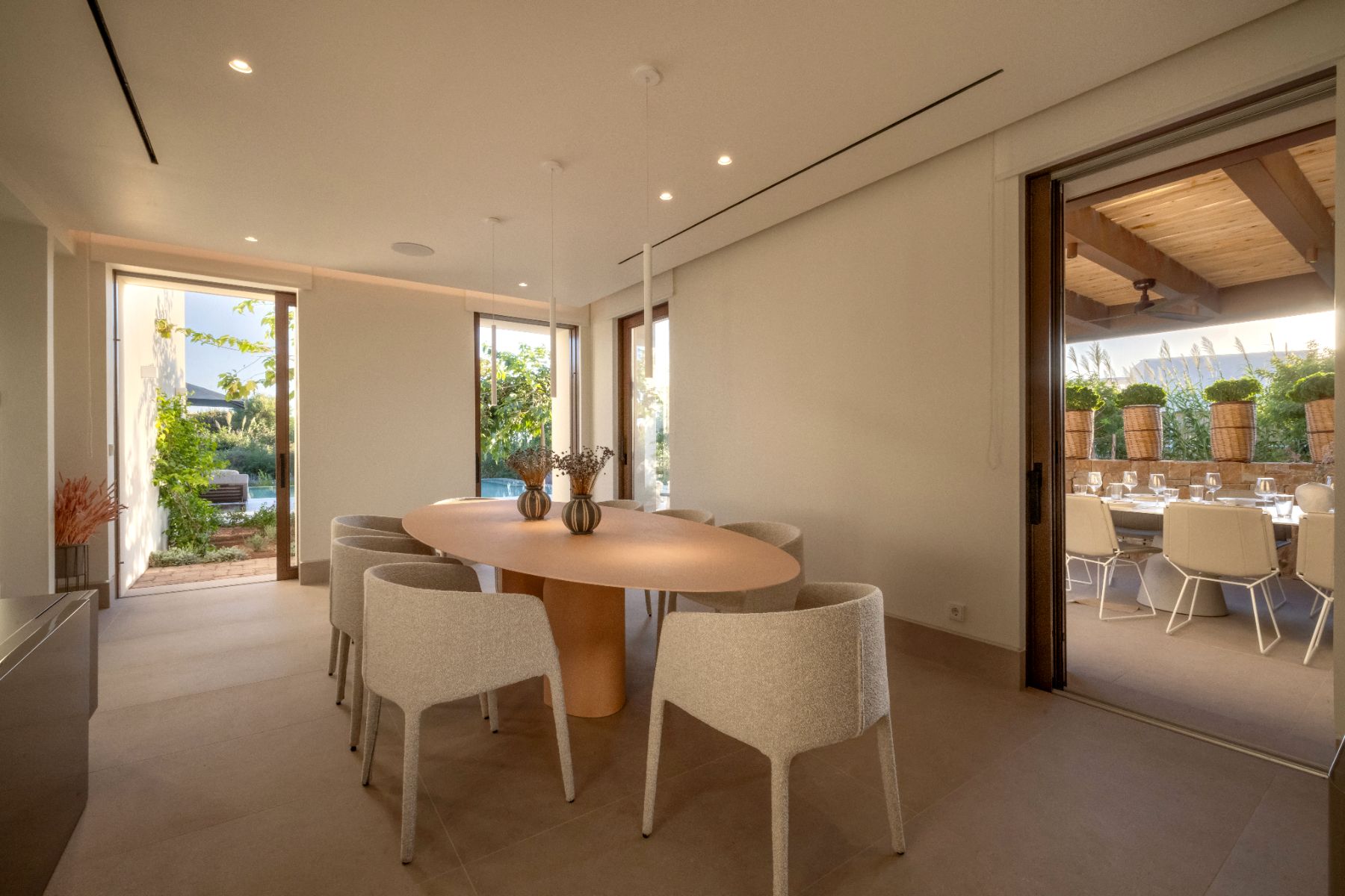 Dining room at Villa Althea, Paros
