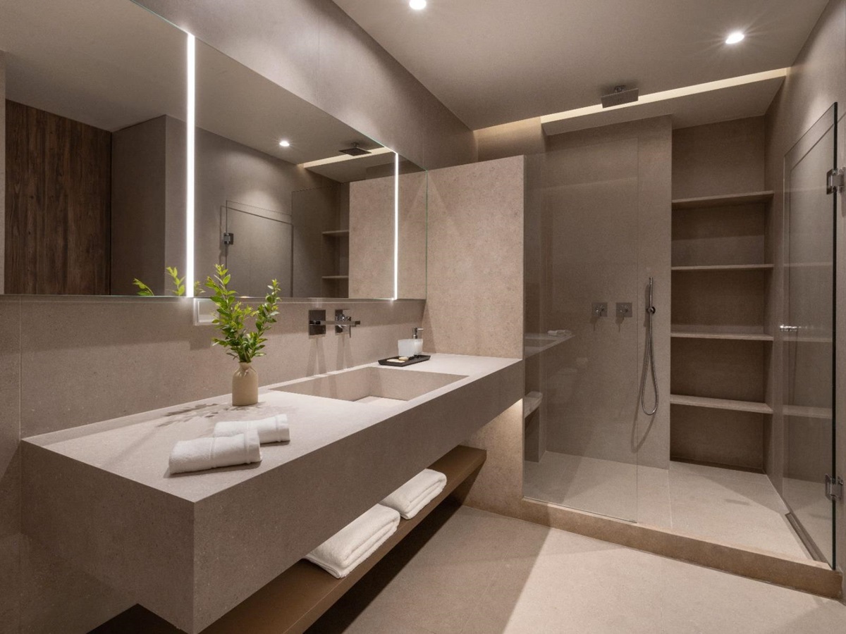 Bathroom at Villa Amara, Paros