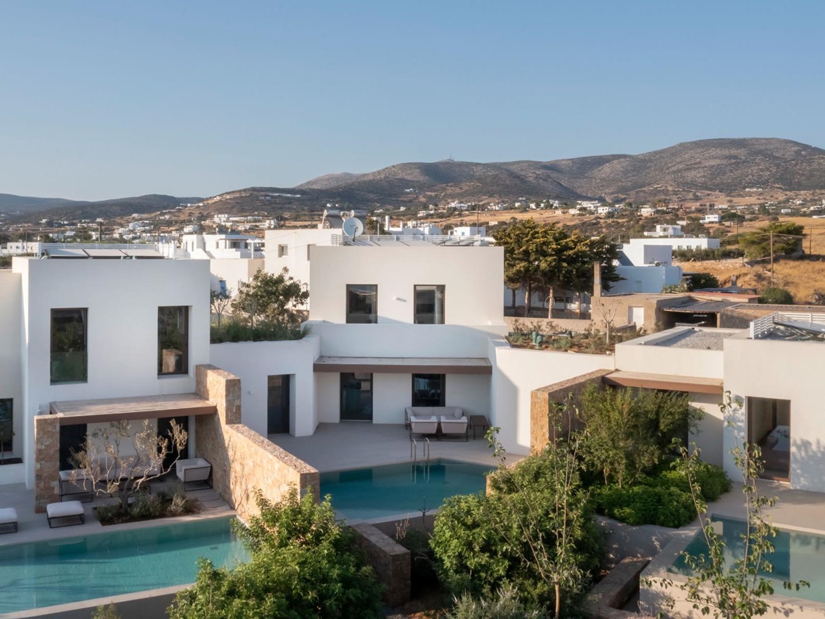 Exterior view of Villa Amara, Paros