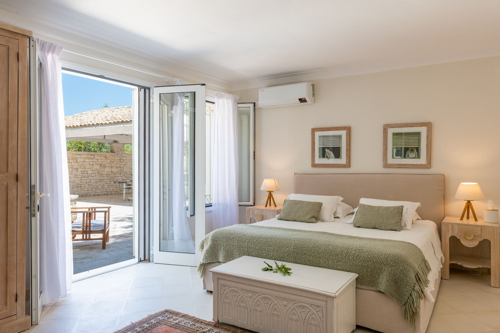 Double bedroom at Villa Anthi