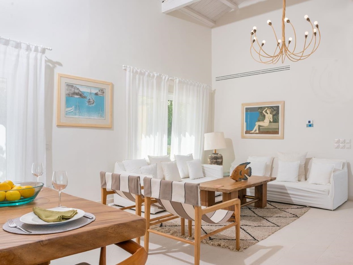Living area at Villa Anthi
