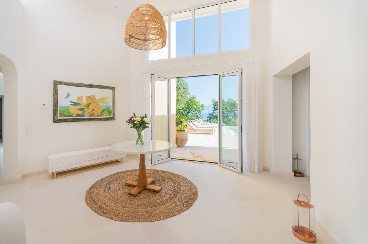 Entrance hall at Villa Anthi