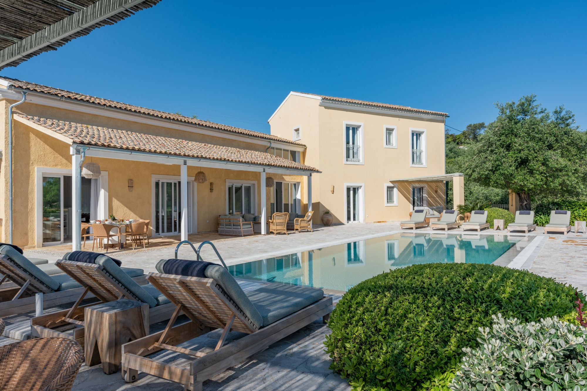 Exterior view of Villa Anthi with pool