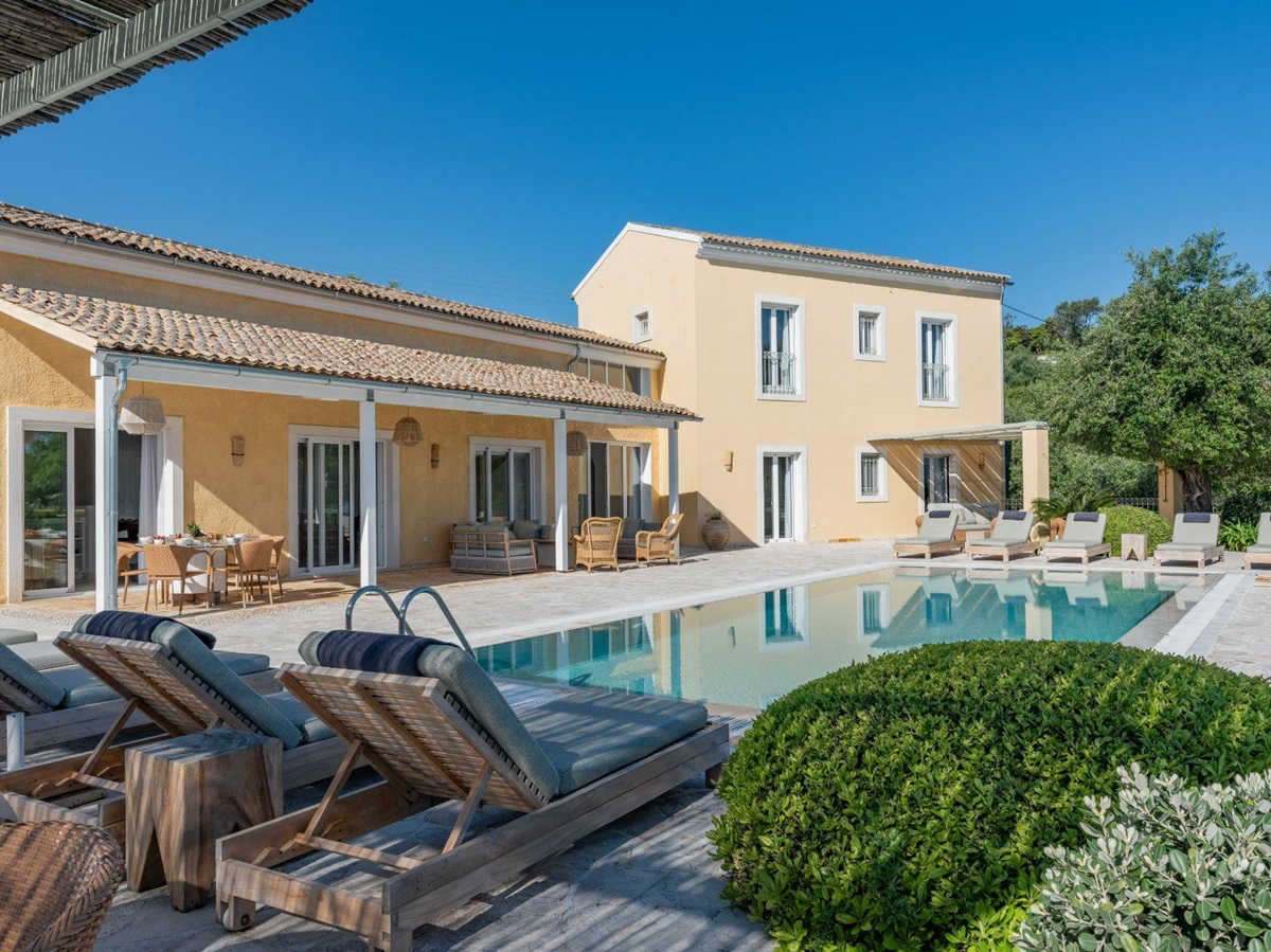 Exterior view of Villa Anthi with pool