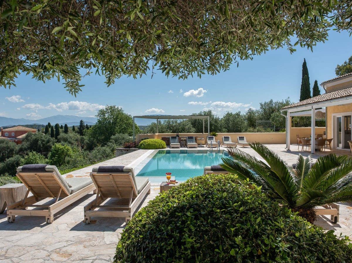 Pool at Villa Anthi