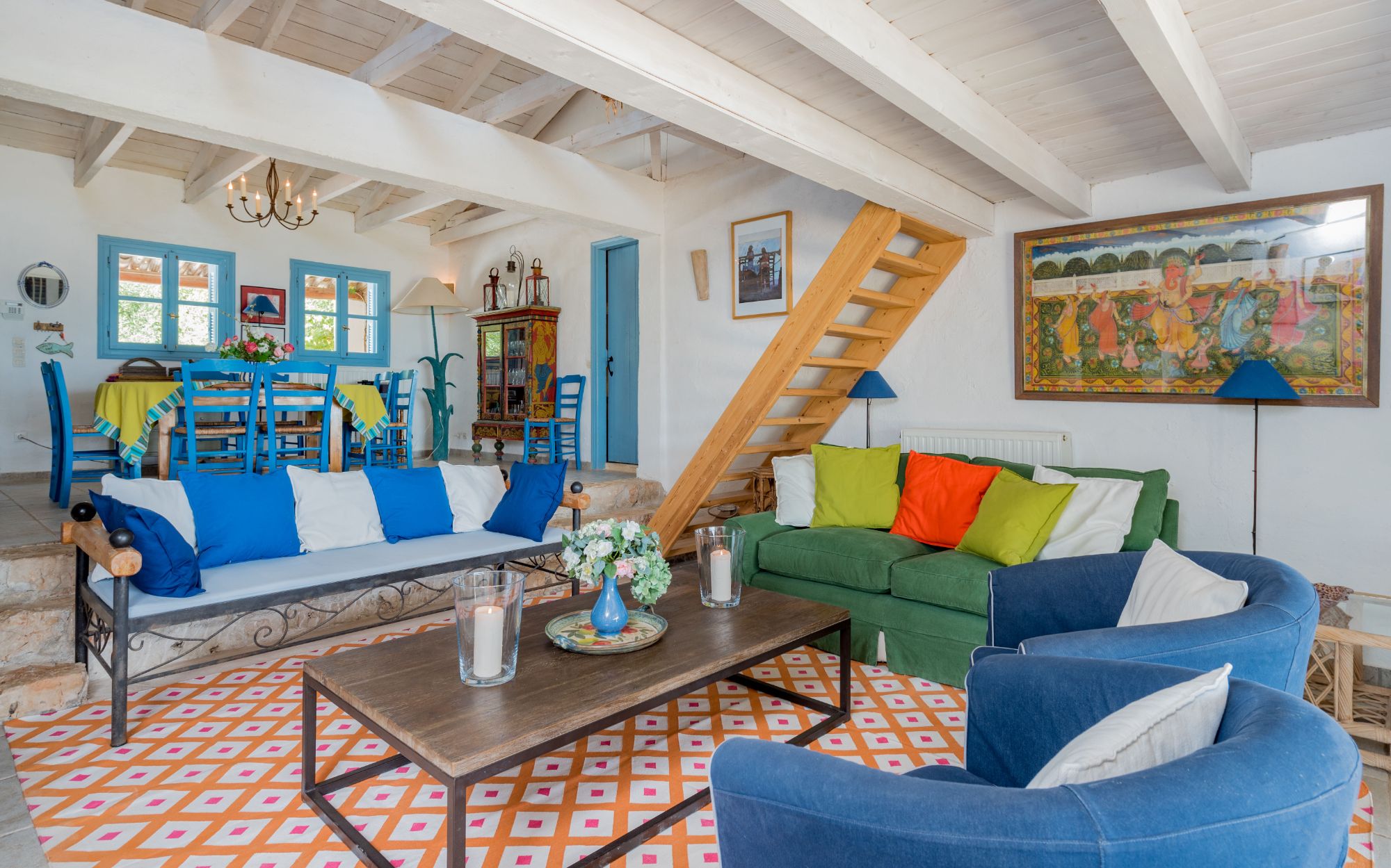 Living room at Villa Ariane