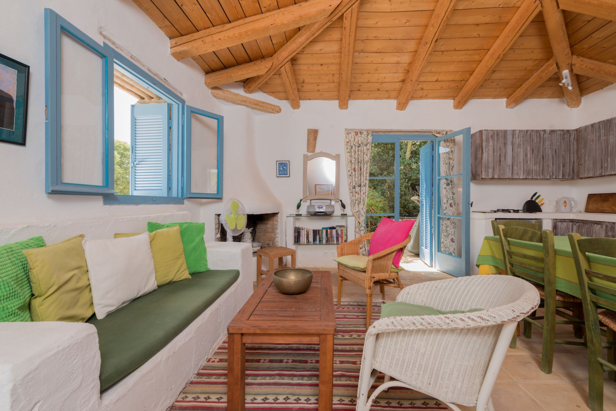 Living area at Villa Ariane