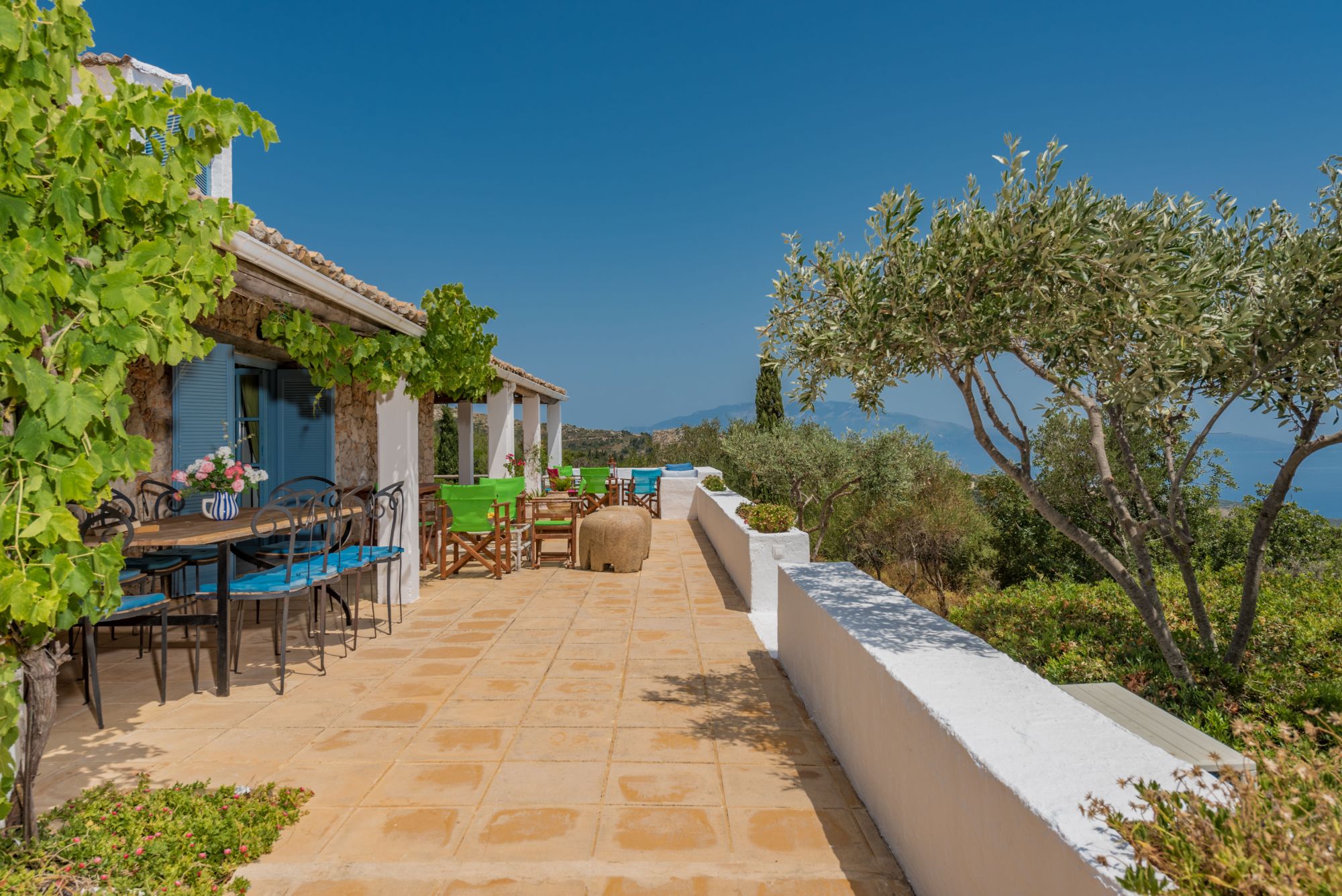 View of terrace at Villa Ariane