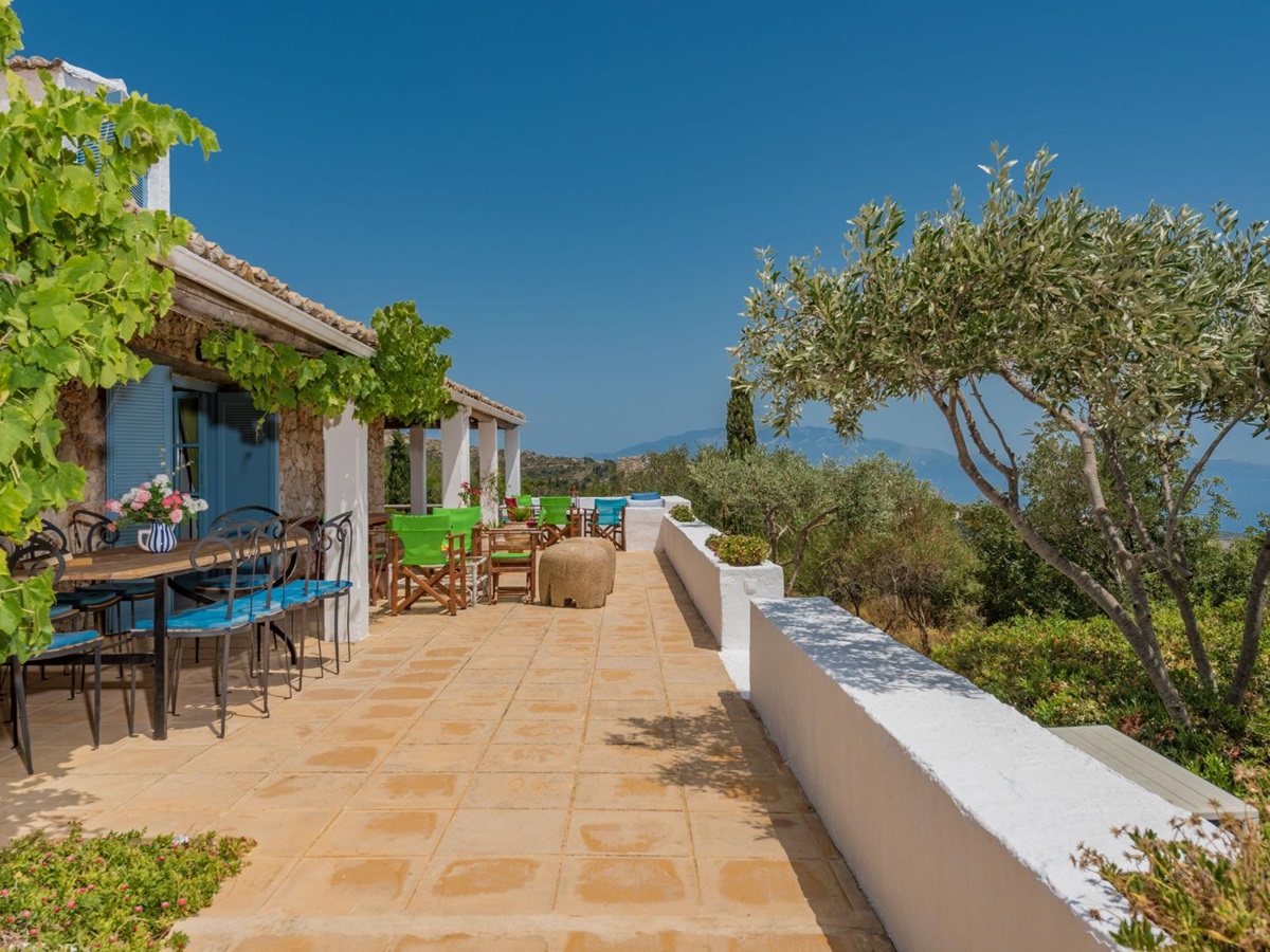 View of terrace at Villa Ariane