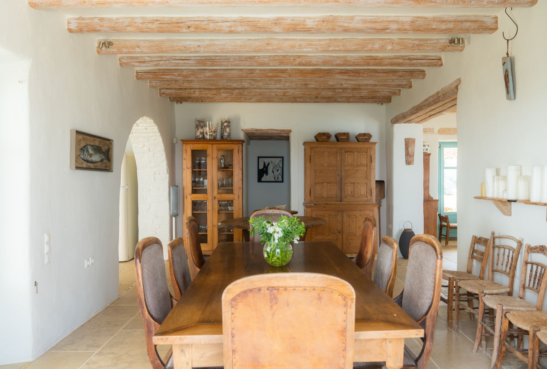 Dining room at Villa Asteria, Paros