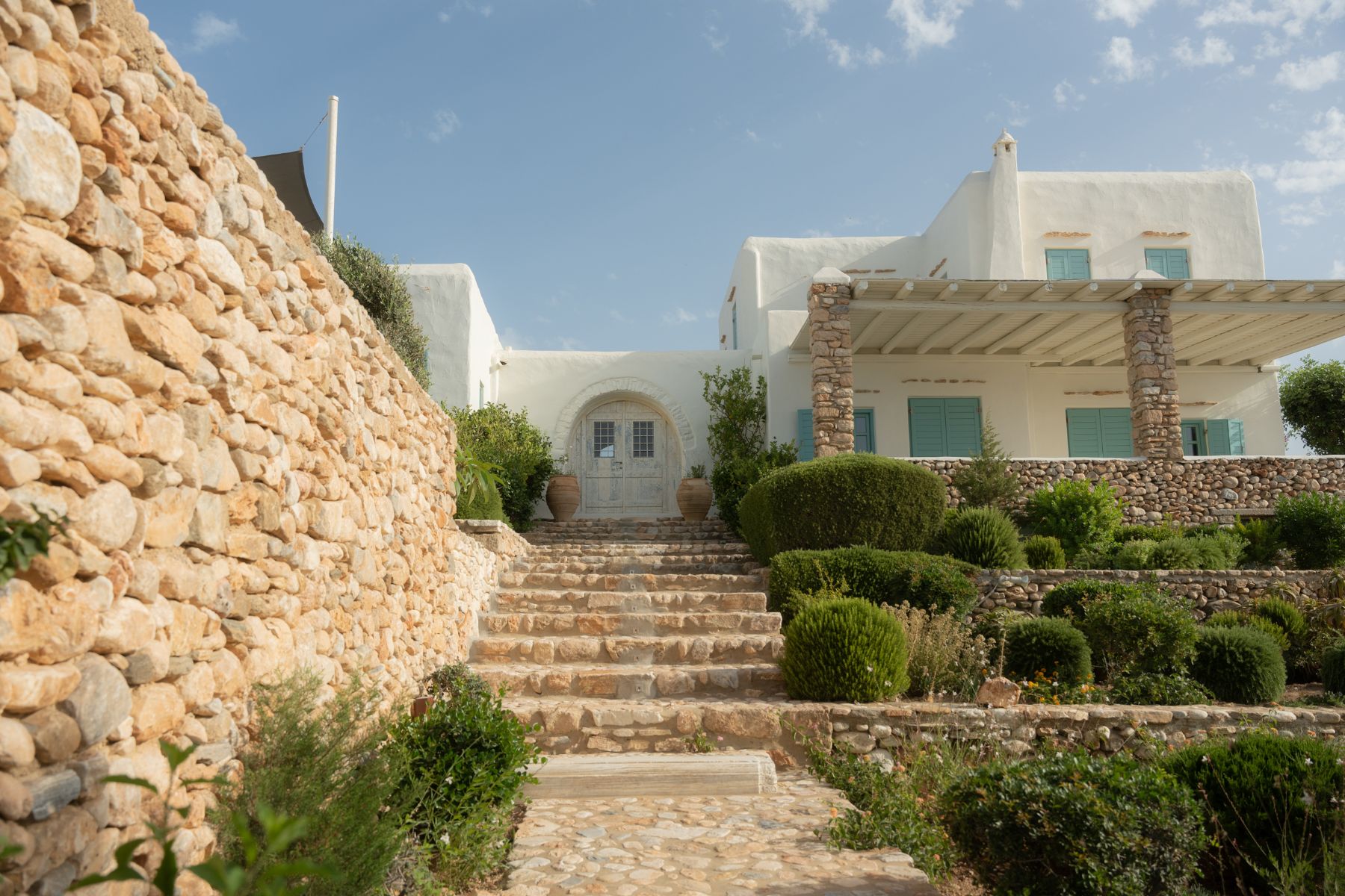 Entrance at Villa Asteria, Paros
