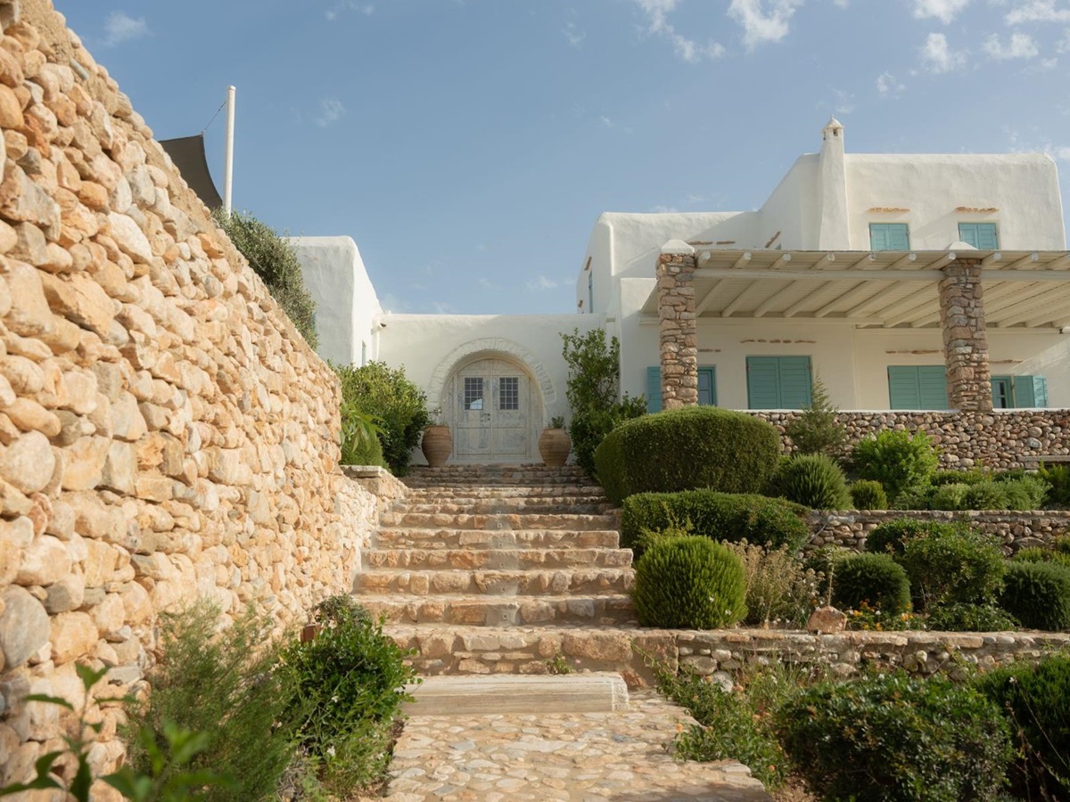 Entrance at Villa Asteria, Paros