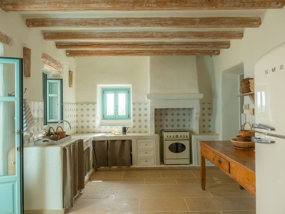 Kitchen at Villa Asteria, Paros