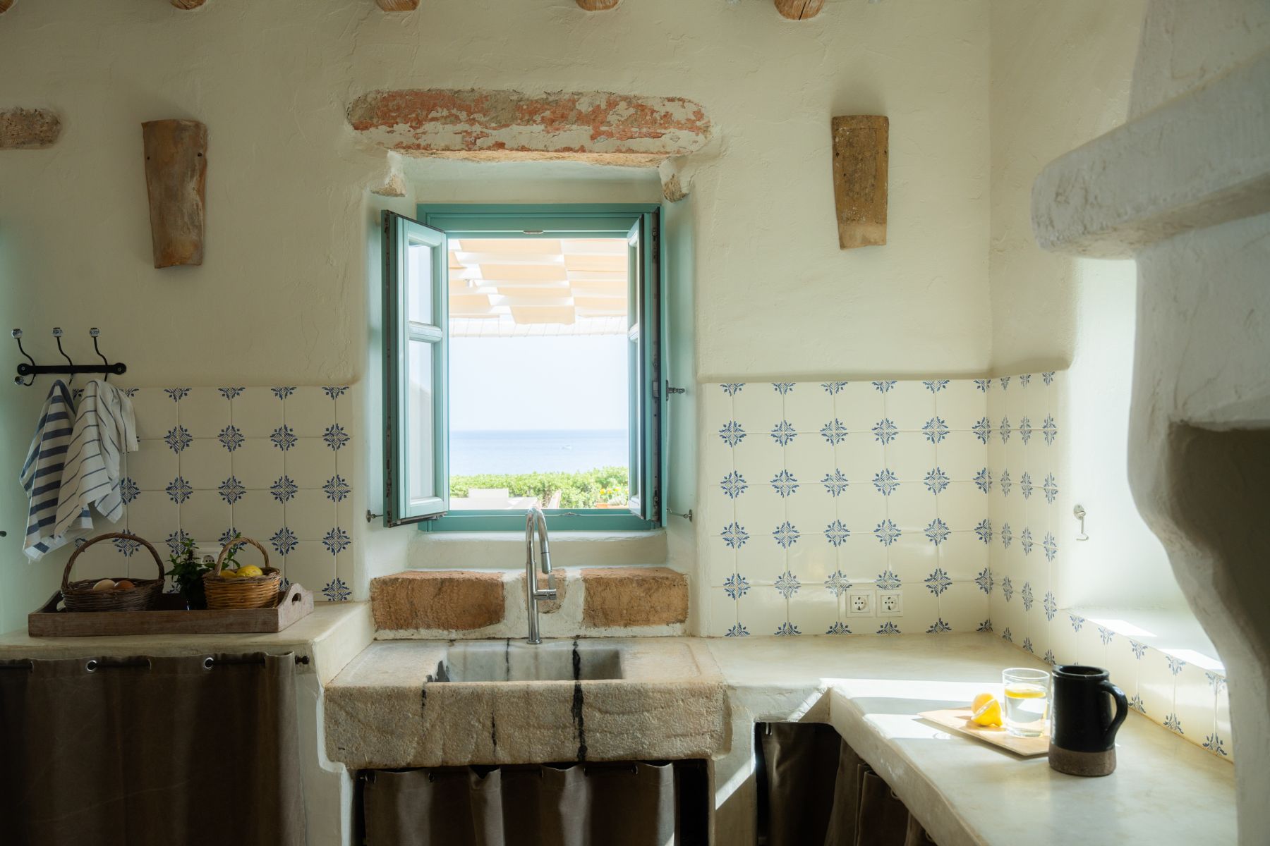 Kitchen at Villa Asteria, Paros